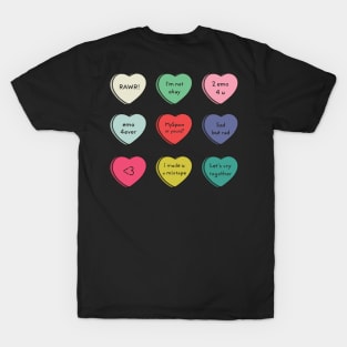 Emo Conversation Hearts T-Shirt